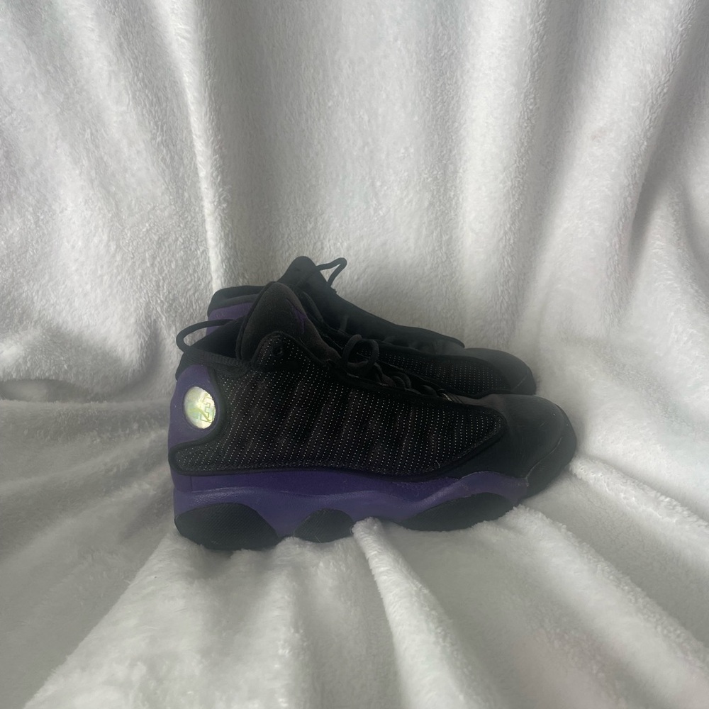 Kids Black and Purple Sneakers